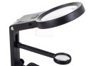 LUPA TRZECIA RĘKA 10 LED SMD UCHWYT LUTOWANIA 25x