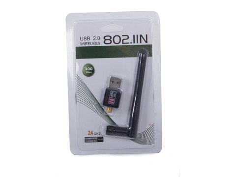 Nowoczesny adapter Wi-Fi z anteną 300 Mbps dla zwiększenia zasięgu sieci