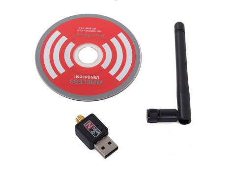 Nowoczesny adapter Wi-Fi z anteną 300 Mbps dla zwiększenia zasięgu sieci
