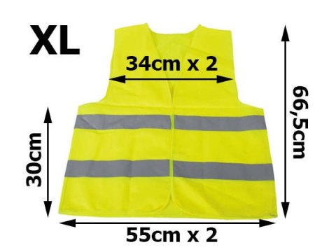 Kamizelka odblaskowa XL dla drogowych profesjonalistów