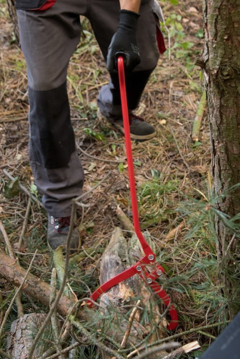 Kleszcze chwytak drewna obracak dł 77cm 28cm leśnik drwal