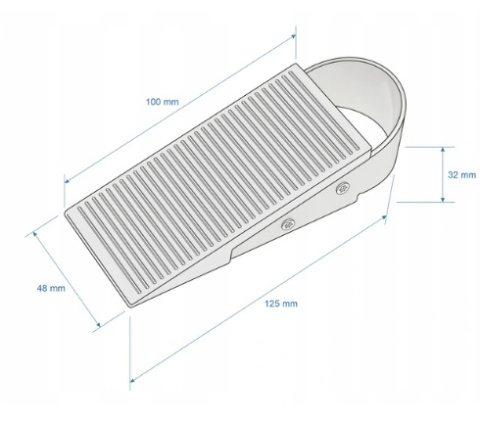 Klin drzwi okien GUMOWY elastyczny ze stalowym uchwytem