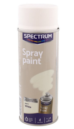 Spray 400ml akrylowy farba mat biały wszystko kryje