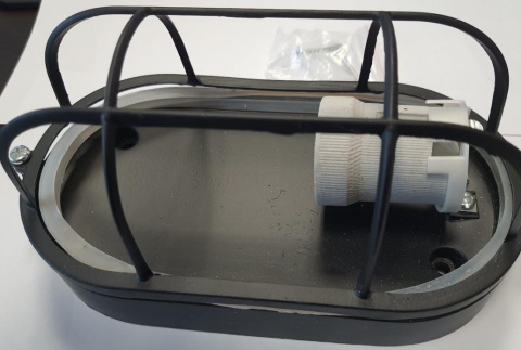 Lampa ALUMINIOWA LOFT BLACK kinkiet IP44 E27 czarna