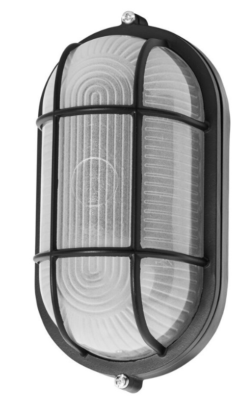 Lampa ALUMINIOWA LOFT BLACK kinkiet IP44 E27 czarna