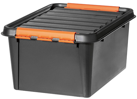 Skrzynia warsztat TRWAŁA zamykana 15l klamry do 80kg -30 do 90 stopni