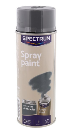 Spray 400ml akrylowy farba antracyt wszystko kryje