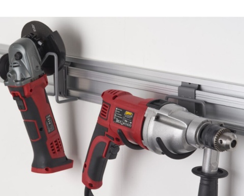 Uchwyt ścienny wiertarka 10cm gł organizacja do 4kg