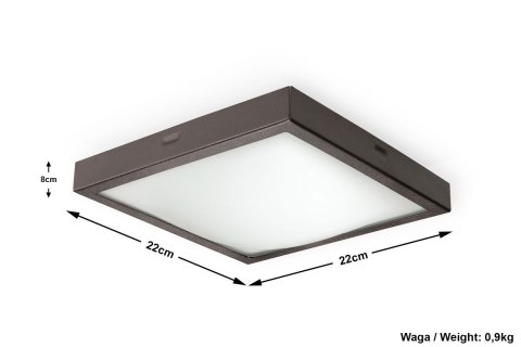 Plafon STUDIO 20 Wenge lampa domowa nowoczesna kuchnia salon jadalnia