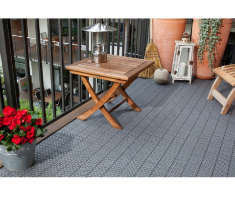Płytka tarasowa balkon pralnia 11szt 30x30cm PVC szara