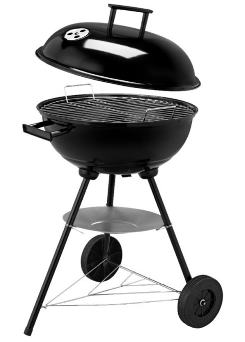 Gril pokrywa na kołach zamykany 42cm szczotka czyszcząca