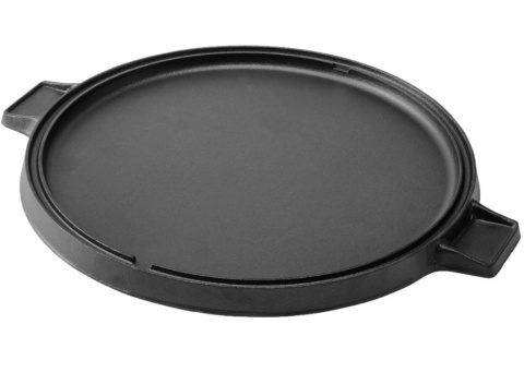 Grill płyta żeliwna dwustronna 43cm na ognisko szczotka