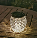 LED Szklana lampa solarna 10cm stołowa dekoracja +tealight ZWY