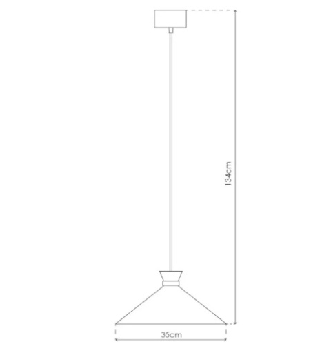 LED Lampa wisząca EVE 35cm E27 biała złota mat