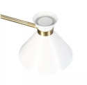 LED Lampa ścienna kinkiet EVE 30cm E27 biała złota mat