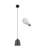 LED Lampa wisząca Madison 18cm E27 metalowa grafit