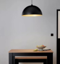 LED Lampa wisząca Elon 38cm E27 metalowa czarna