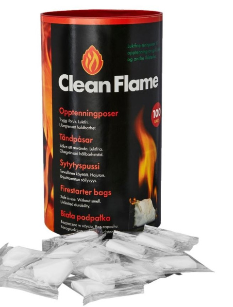 Podpałka grilla 100 szt bezzapachowa kominka szczotka