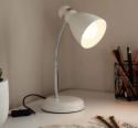 LED Lampa biurkowa SIMON E27 31cm biała regulowana