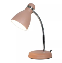 LED Lampa biurkowa SIMON E27 31cm różowa regulowana
