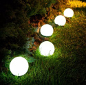LED Lampa solarna 5szt kule białe śr 9cm LED IP44 tealight4 ZWY ZWY
