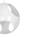 LED Lampa wisząca Joe 35cm E27 biała metal