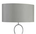 LED Lampa podłogowa SINA E27 152cm szara srebrna