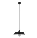 LED Lampa wisząca ALBERT 38cm E27 czarna metalowa