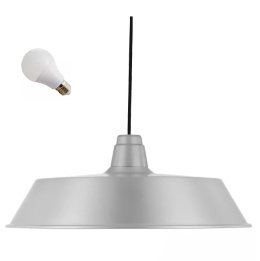 LED Lampa wisząca ALBERT 38cm E27 galwanizowana metalowa