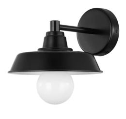 LED Lampa ścienna kinkiet ALBERT E27 czarny metalowy