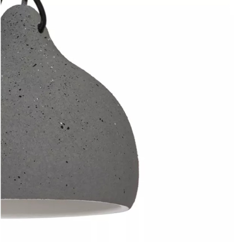 LED Lampa wisząca SUSAN 22cm E27 szara ceramiczna metal