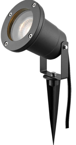 LED Lampa reflektor BLACK ogrodowy IP54 wbijany GU10   ZWY