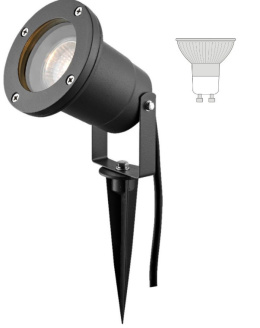 LED Lampa reflektor szpic BLACK ogrodowy IP54 wbijany ZWY