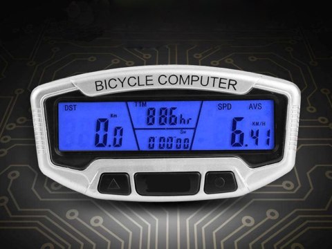Licznik rowerowy wodoodporny LCD 28 funkcji rower