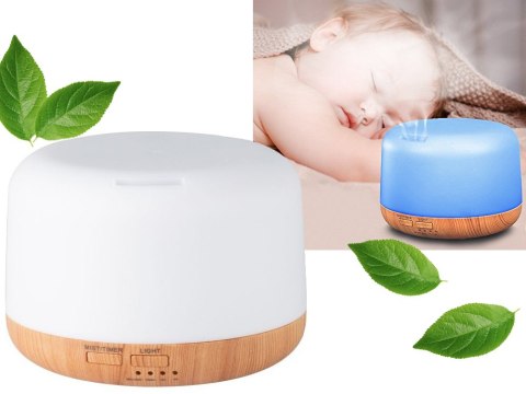 Nowoczesny dyfuzor powietrza RGB z aromaterapią i pilotem