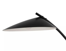 LED Lampa podłogowa HOBBIT 132cm E27 czarna metalowa ZWY