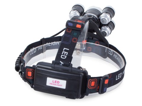 Mocna latarka czołowa z funkcją zoom i diodami LED XM-L T6 oraz XP-E