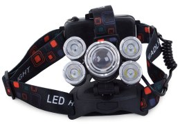 Mocna latarka czołowa z funkcją zoom i diodami LED XM-L T6 oraz XP-E