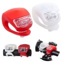 Lampki rower LED przód tył 2szt silikon 4 bat CR2032