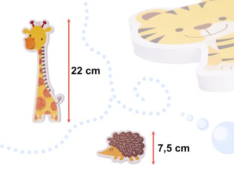 Zabawkowe Wodne Zoo - Piankowe Puzzle dla Dzieci z Motywami Zwierząt