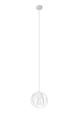 Lampa wisząca TULOS 1 biała 16cm kula