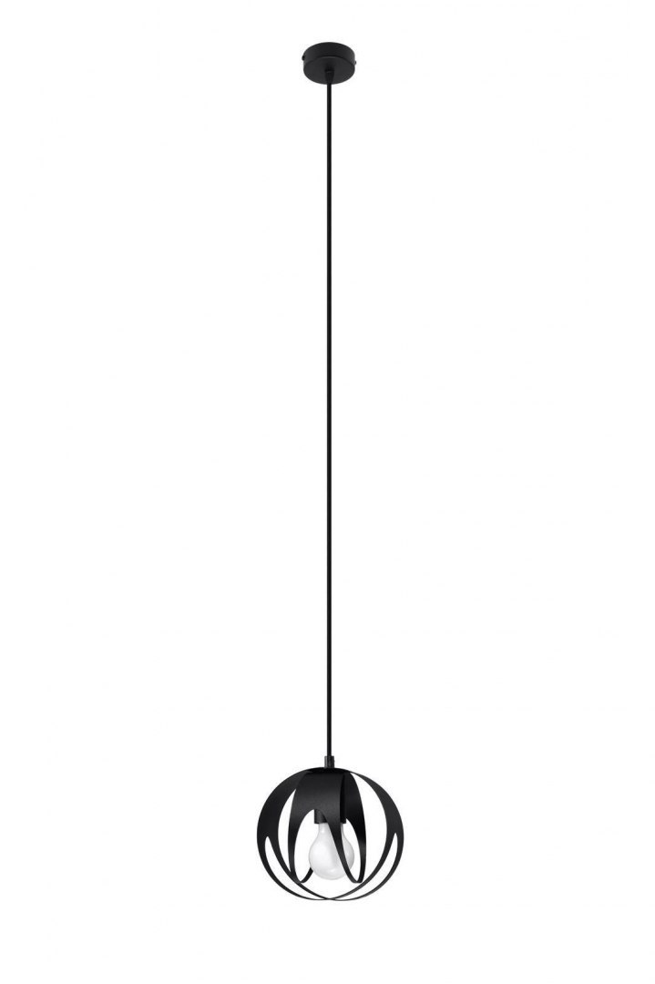 Lampa wisząca TULOS 1 czarna 16cm