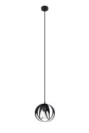 Lampa wisząca TULOS 1 czarna 16cm