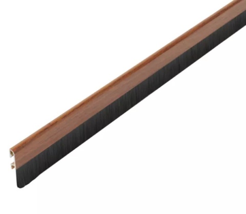 Listwa uszczelniająca FOXI ALU WOOD 1m drzwi szczotka 45mm