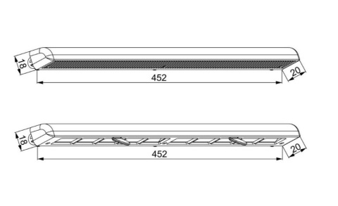Nawietrzak okienny 45cm filtrem okno wentylacja kratka