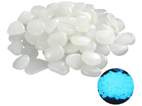 Kamyki dekoracja świecące fluor 100 Szt nocna ozdoba