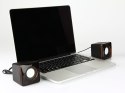 Głośniki komputerowe USB JACK PC przwodowe czarne