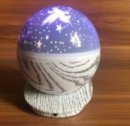 Nowoczesna lampa nocna z efektem galaktyki dla każdego wnętrza