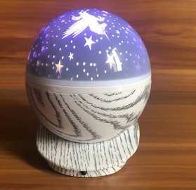 Nowoczesna lampa nocna z efektem galaktyki dla każdego wnętrza