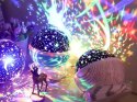 Nowoczesna lampa nocna z efektem galaktyki dla każdego wnętrza